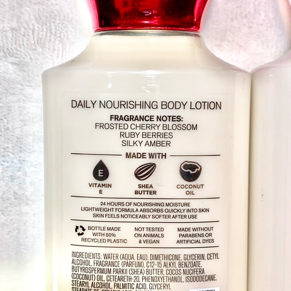 Bath & Body Works Winter Cherry Blossom Body Lotion - Set of 3 - Picture 3 of 3